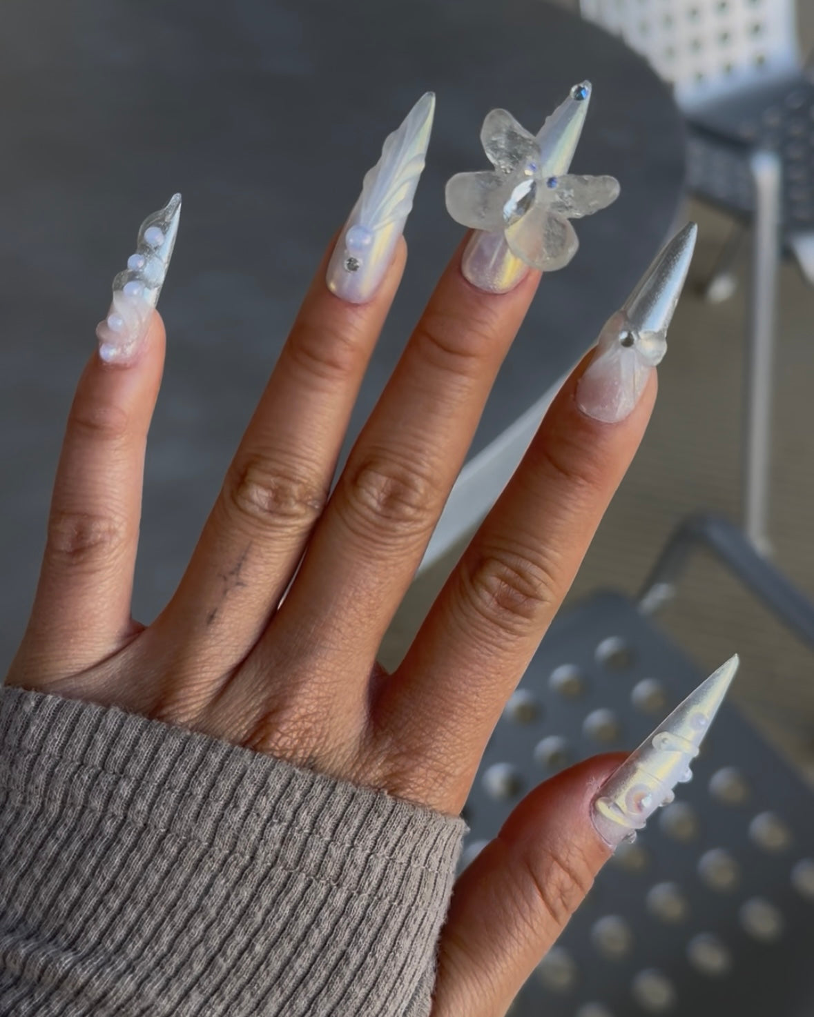 Digital Moth Press On Nails (Preorder)
